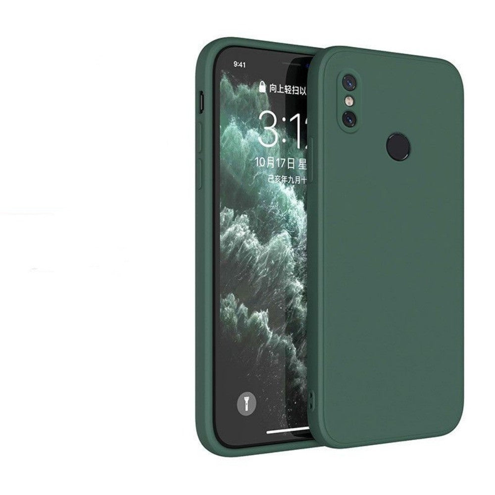 For Redmi Note 6 Pro Cover Drop and wear resistant Silicone Full Case Classic Simple Solid Color Phone Case Cover