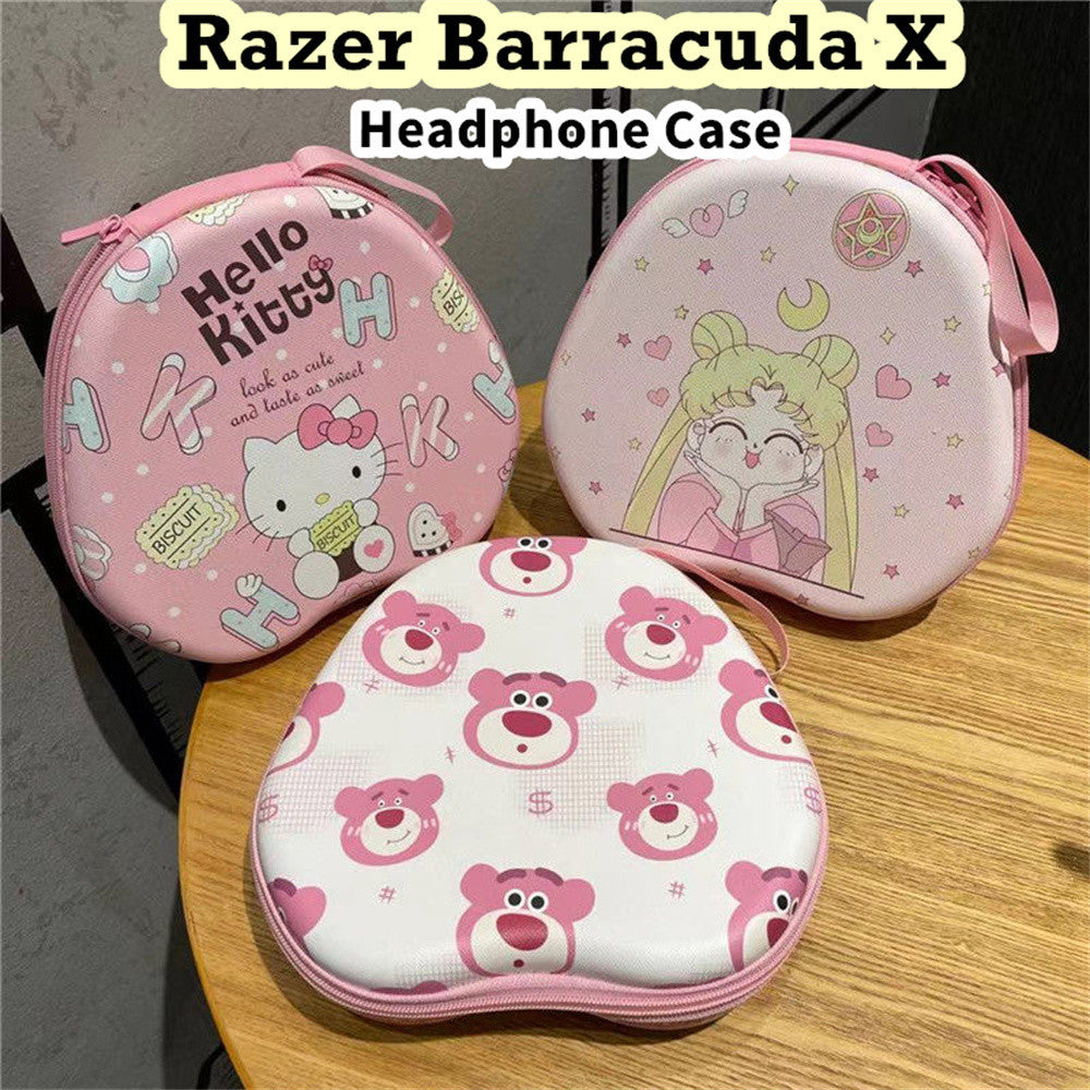 For Razer Barracuda X Headphone Case Cartoon Creative Patterns Headset Earpads Storage Bag Casing Box