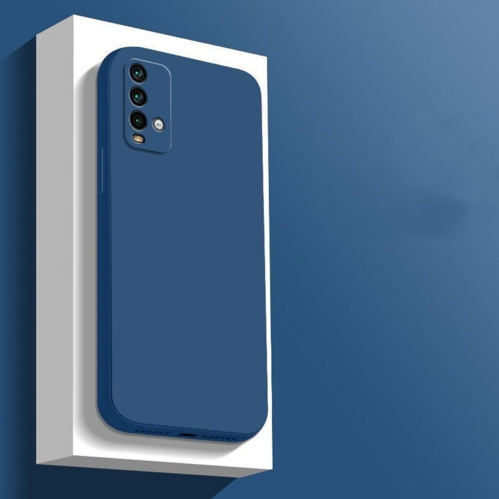 For Redmi Note 9 4G Cover Drop and wear resistant Silicone Full Case Classic Simple Solid Color Phone Case Cover