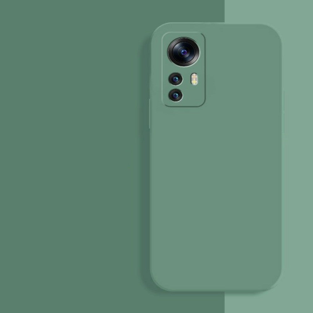 For Xiaomi 12T Cover Drop and wear resistant Silicone Full Case Classic Simple Solid Color Phone Case Cover