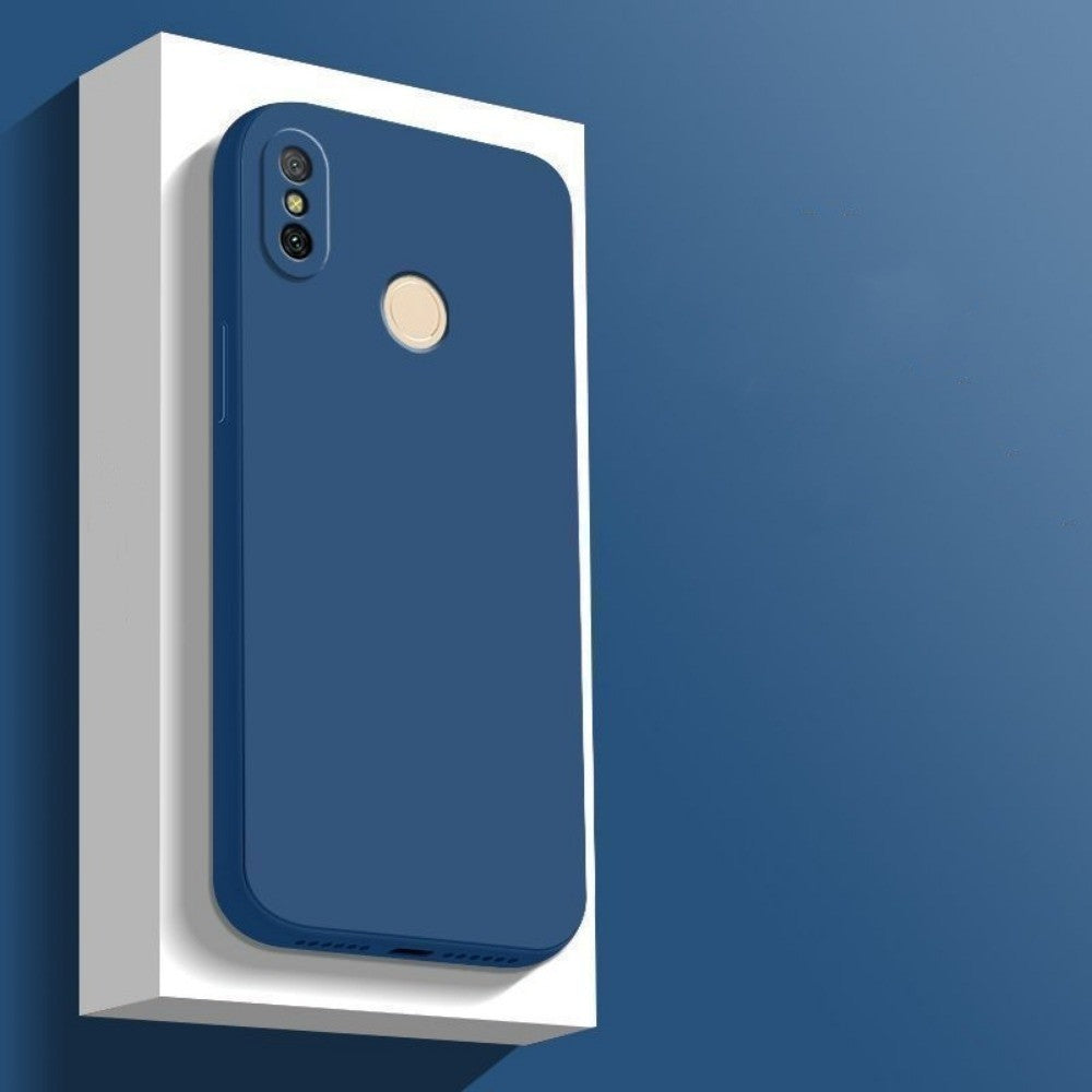 For Xiaomi 6X Cover Drop and wear resistant Silicone Full Case Classic Simple Solid Color Phone Case Cover
