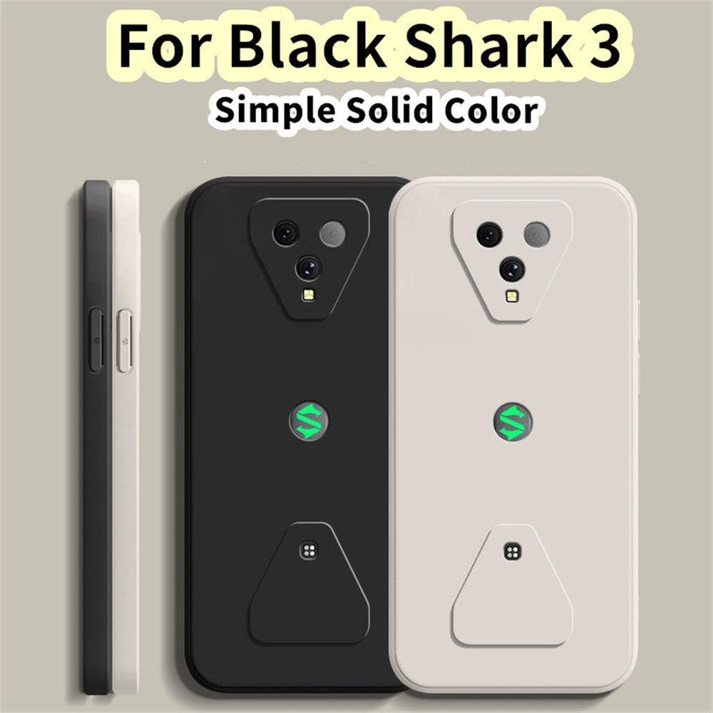 For Black Shark 3 Cover Drop and wear resistant Silicone Full Case Classic Simple Solid Color Phone Case Cover