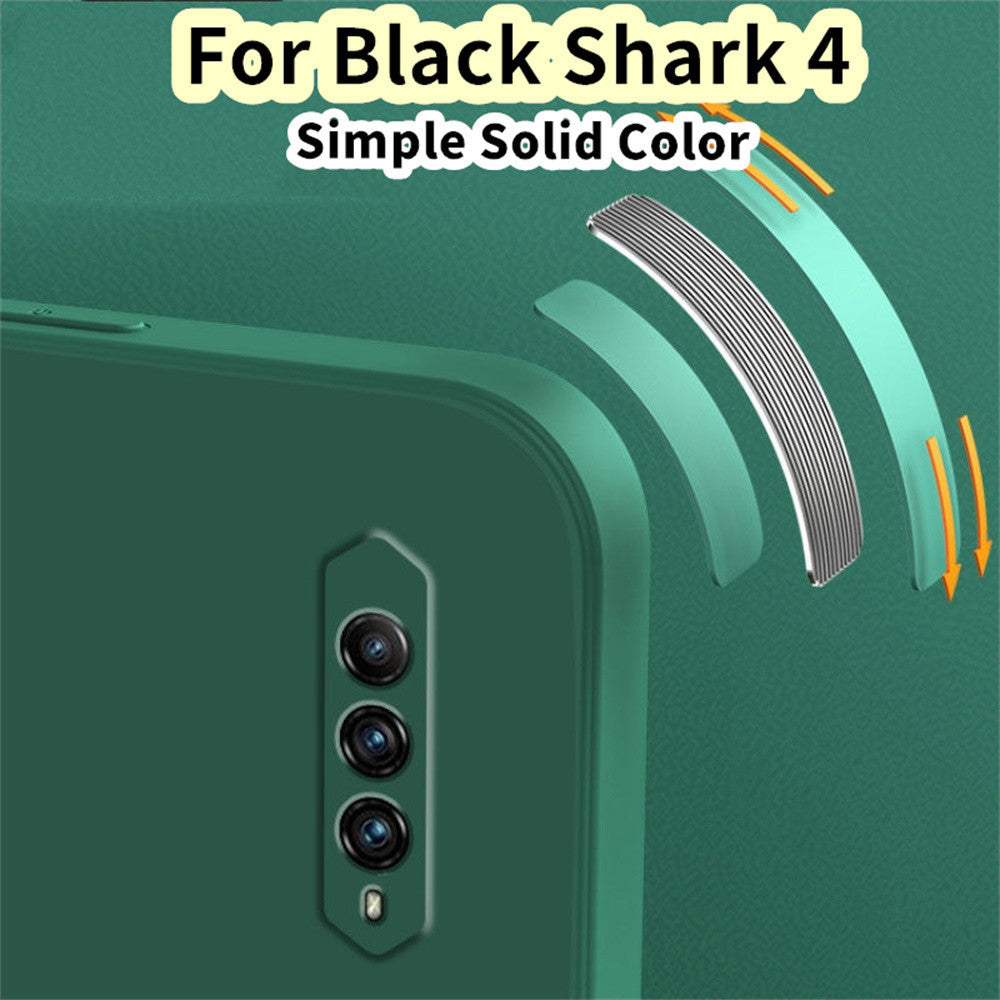 For Black Shark 4 Cover Drop and wear resistant Silicone Full Case Classic Simple Solid Color Phone Case Cover
