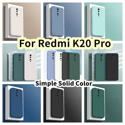 For Redmi K20 Pro Cover Drop and wear resistant Silicone Full Case Classic Simple Solid Color Phone Case Cover