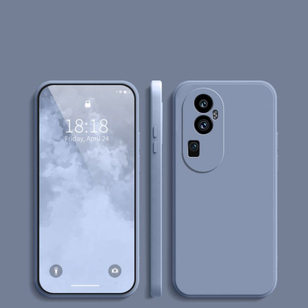 For OPPO Reno 10 Pro Plus Cover Drop and wear resistant Silicone Full Case Classic Simple Solid Color Phone Case Cover