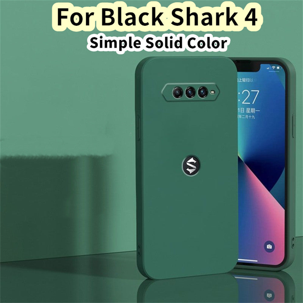 For Black Shark 4 Cover Drop and wear resistant Silicone Full Case Classic Simple Solid Color Phone Case Cover