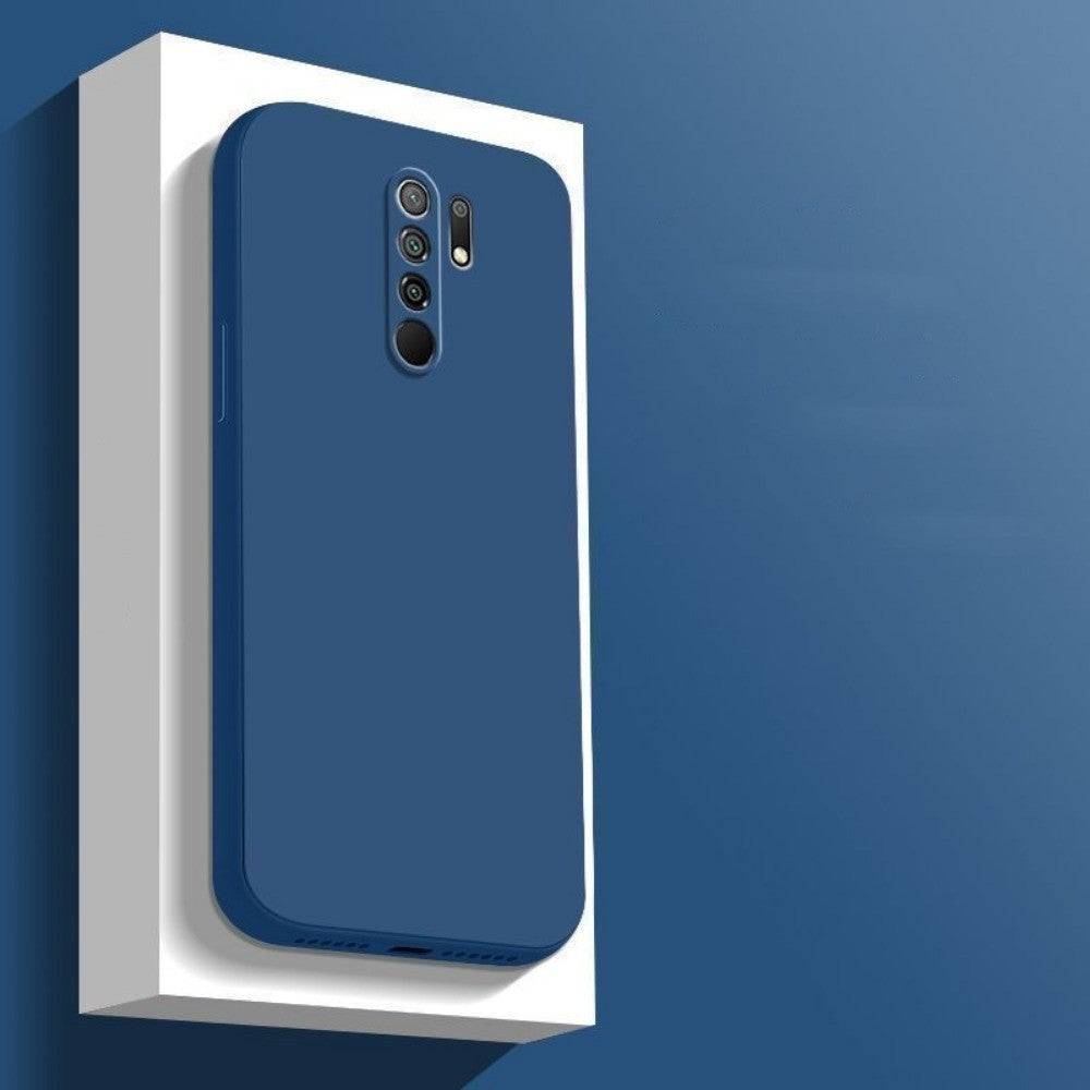 For Redmi 9 Cover Drop and wear resistant Silicone Full Case Classic Simple Solid Color Phone Case Cover