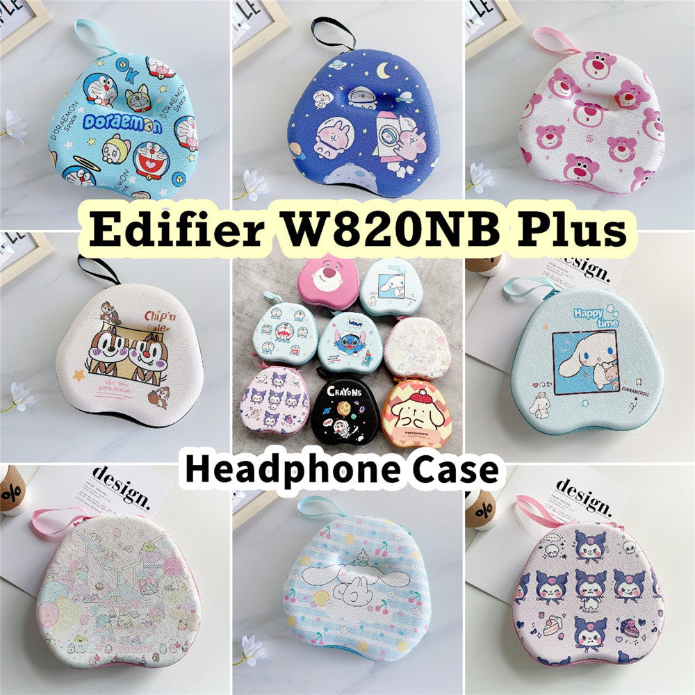 For Edifier W820NB Plus Headphone Case Cartoon Creative Patterns Headset Earpads Storage Bag Casing Box