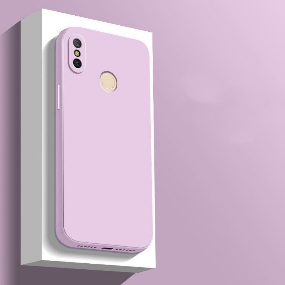 For Xiaomi 6X Cover Drop and wear resistant Silicone Full Case Classic Simple Solid Color Phone Case Cover