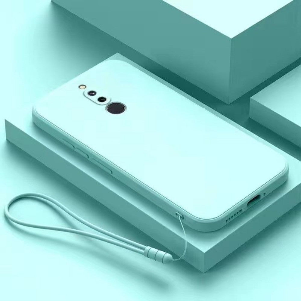 For Redmi 8 Cover Drop and wear resistant Silicone Full Case Classic Simple Solid Color Phone Case Cover