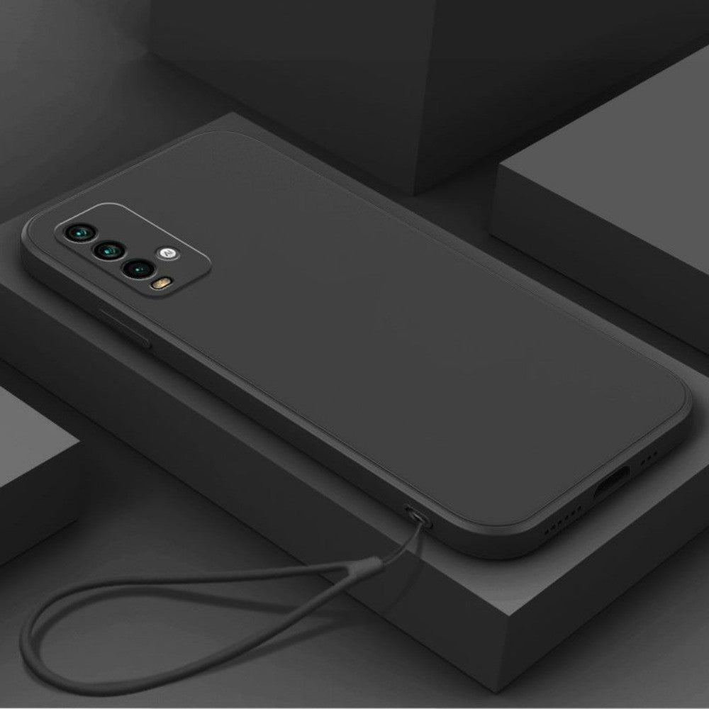 For Redmi 9T Cover Drop and wear resistant Silicone Full Case Classic Simple Solid Color Phone Case Cover