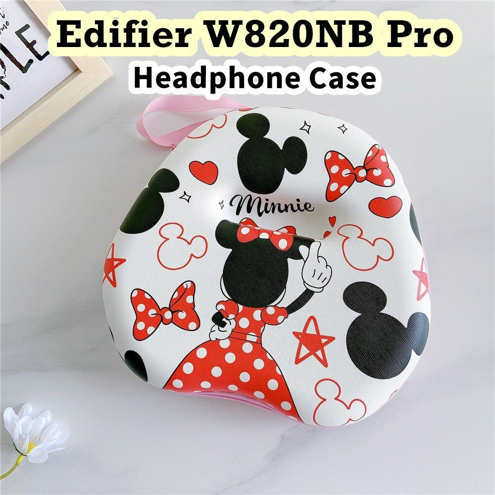 For Edifier W820NB Pro Headphone Case Cartoon Creative Patterns Headset Earpads Storage Bag Casing Box