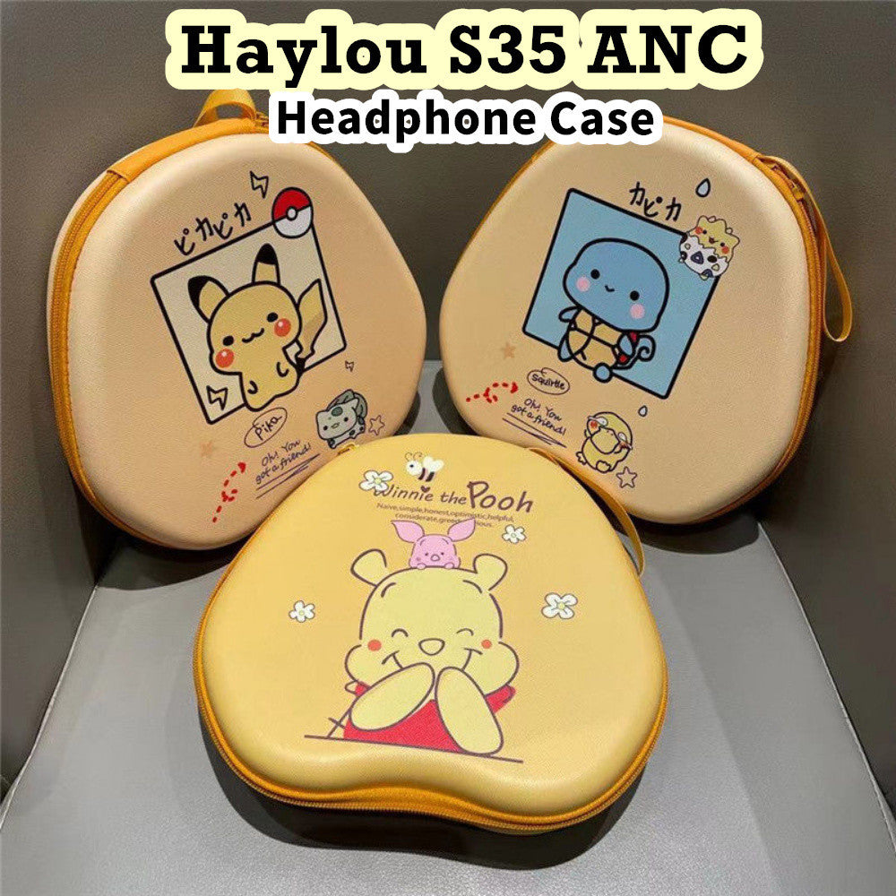 For Haylou S35 ANC Headphone Case Cartoon Creative Patterns Headset Earpads Storage Bag Casing Box