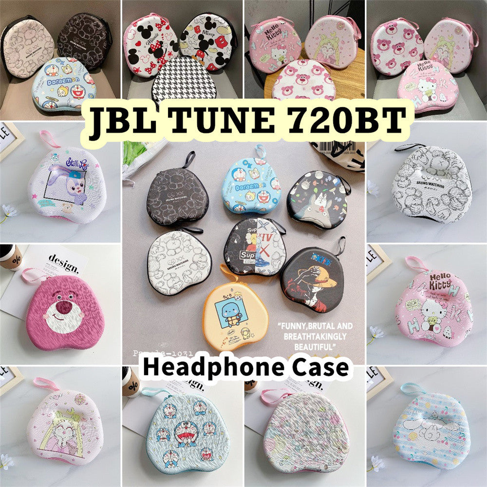 For JBL TUNE 720BT Headphone Case Cartoon Creative Patterns Headset Earpads Storage Bag Casing Box
