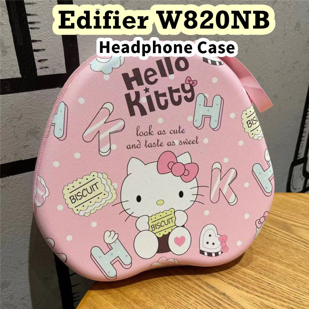 For Edifier W820NB Headphone Case Cartoon Creative Patterns Headset Earpads Storage Bag Casing Box