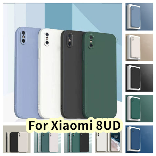 For Xiaomi 8UD Cover Drop and wear resistant Silicone Full Case Classic Simple Solid Color Phone Case Cover