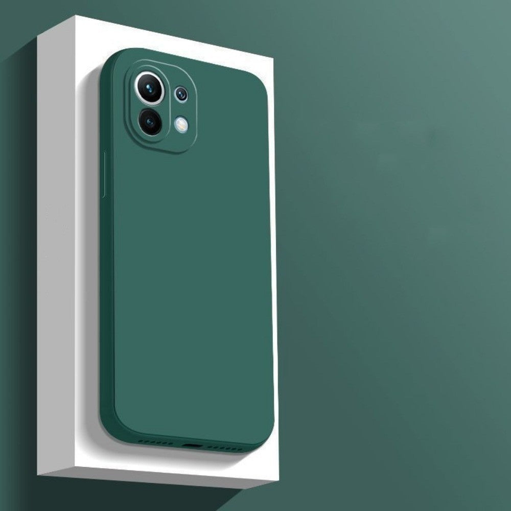For Xiaomi 11 Youth Edition Cover Drop and wear resistant Silicone Full Case Classic Simple Solid Color Phone Case Cover