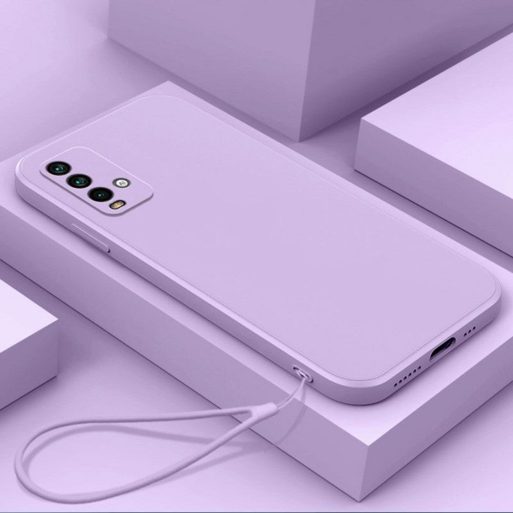 For Redmi 9T Cover Drop and wear resistant Silicone Full Case Classic Simple Solid Color Phone Case Cover