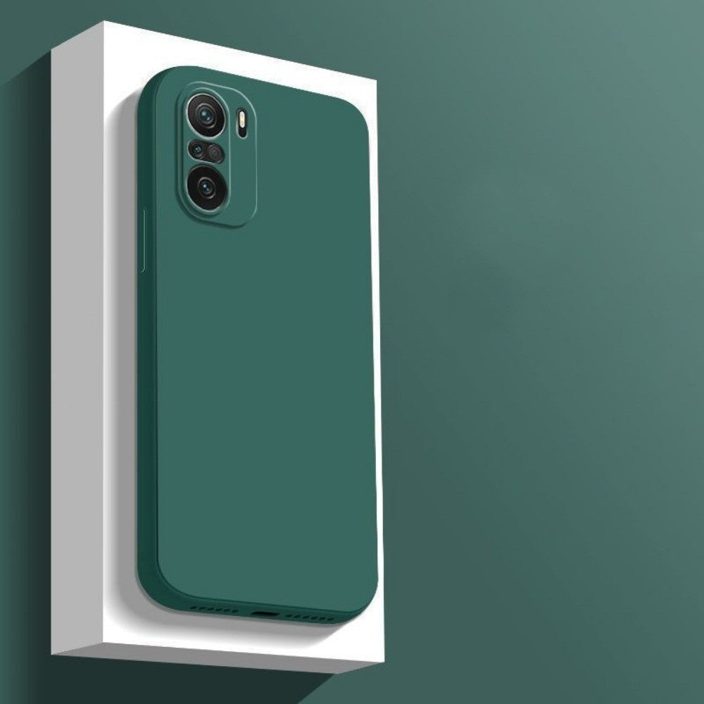 For Xiaomi Poco F3 Cover Drop and wear resistant Silicone Full Case Classic Simple Solid Color Phone Case Cover