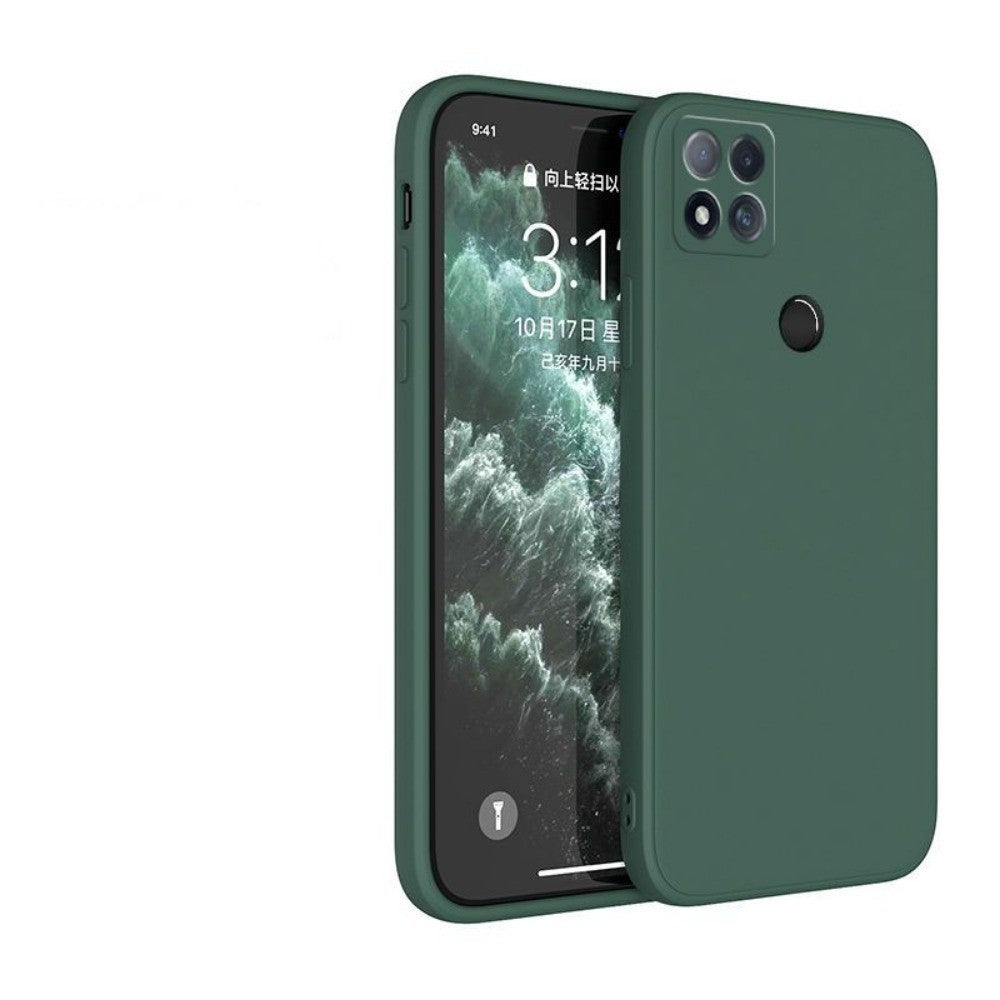 For Redmi 9C Cover Drop and wear resistant Silicone Full Case Classic Simple Solid Color Phone Case Cover