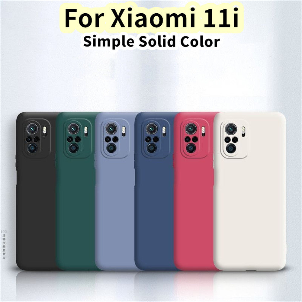 For Xiaomi 11i Cover Drop and wear resistant Silicone Full Case Classic Simple Solid Color Phone Case Cover