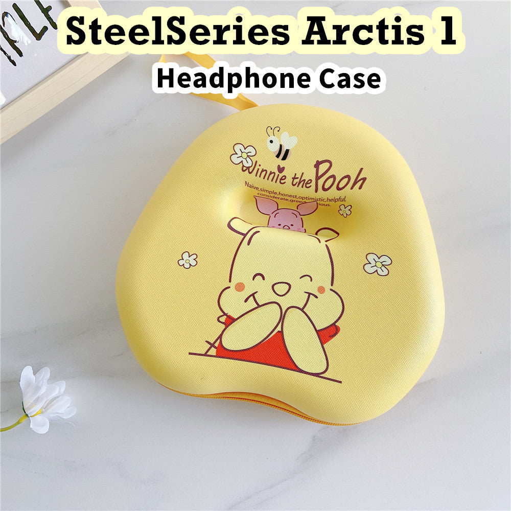 For SteelSeries Arctis 1 Headphone Case Cartoon Creative Patterns Headset Earpads Storage Bag Casing Box