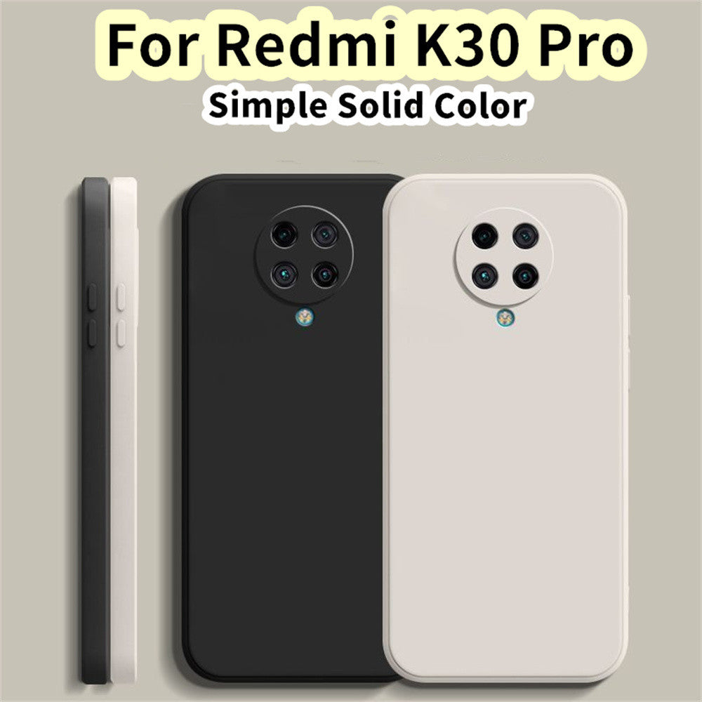 For Redmi K30 Pro Cover Drop and wear resistant Silicone Full Case Classic Simple Solid Color Phone Case Cover