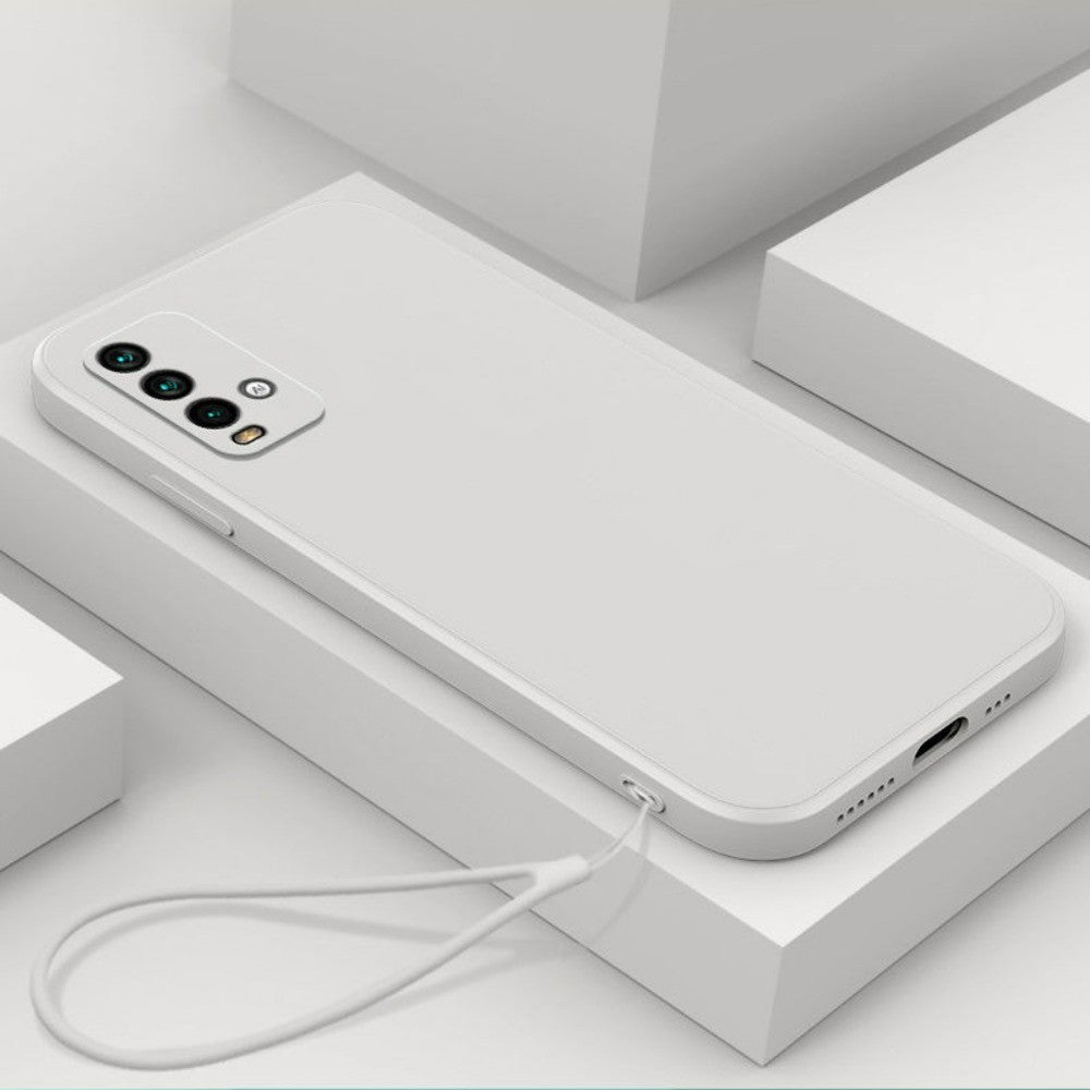 For Redmi 9T Cover Drop and wear resistant Silicone Full Case Classic Simple Solid Color Phone Case Cover