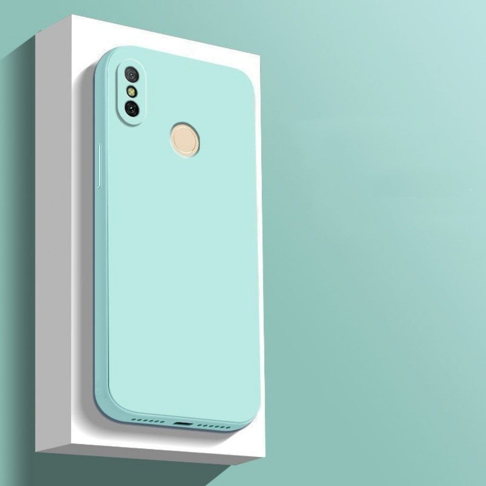 For Xiaomi 6X Cover Drop and wear resistant Silicone Full Case Classic Simple Solid Color Phone Case Cover
