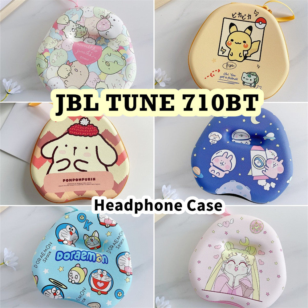 For JBL TUNE 710BT Headphone Case Cartoon Creative Patterns Headset Earpads Storage Bag Casing Box