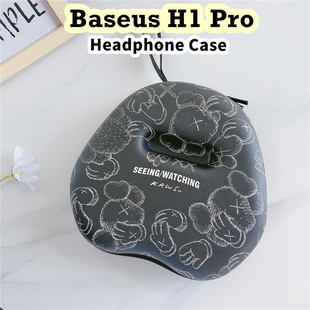For Baseus H1 Pro Headphone Case Cartoon Creative Patterns Headset Earpads Storage Bag Casing Box
