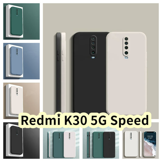 For Redmi K30 5G Speed Cover Drop and wear resistant Silicone Full Case Classic Simple Solid Color Phone Case Cover