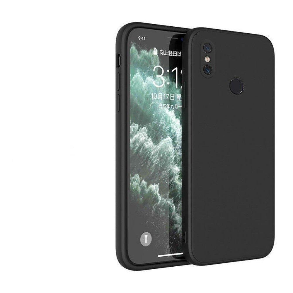 For Redmi Note 6 Pro Cover Drop and wear resistant Silicone Full Case Classic Simple Solid Color Phone Case Cover