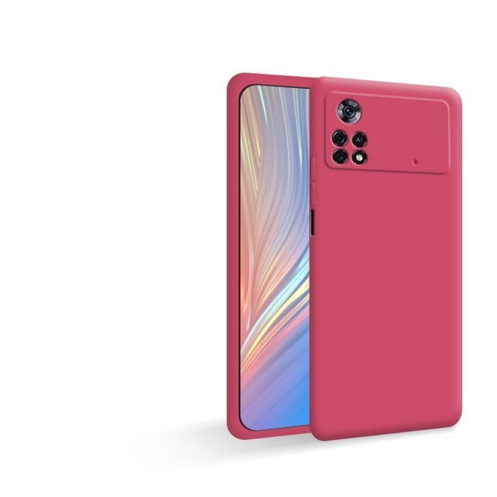 For Xiaomi Poco M4 Pro 4G Cover Drop and wear resistant Silicone Full Case Classic Simple Solid Color Phone Case Cover