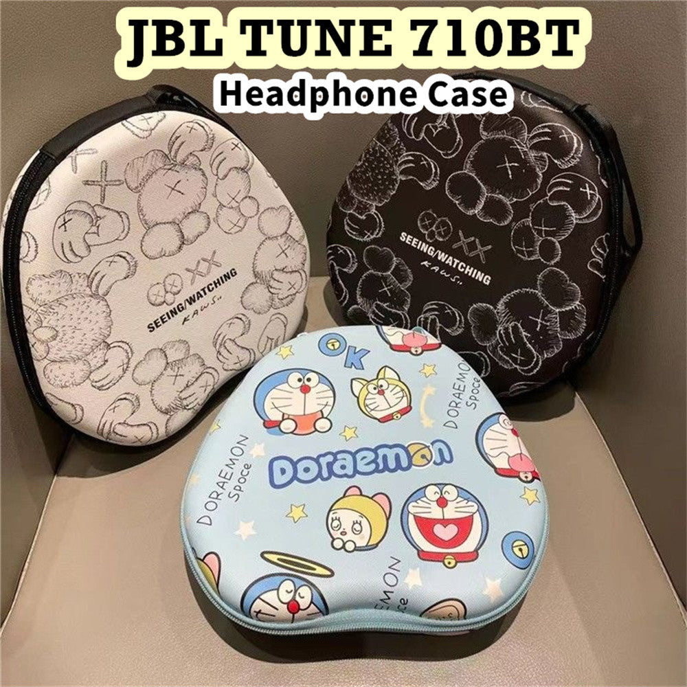 For JBL TUNE 710BT Headphone Case Cartoon Creative Patterns Headset Earpads Storage Bag Casing Box