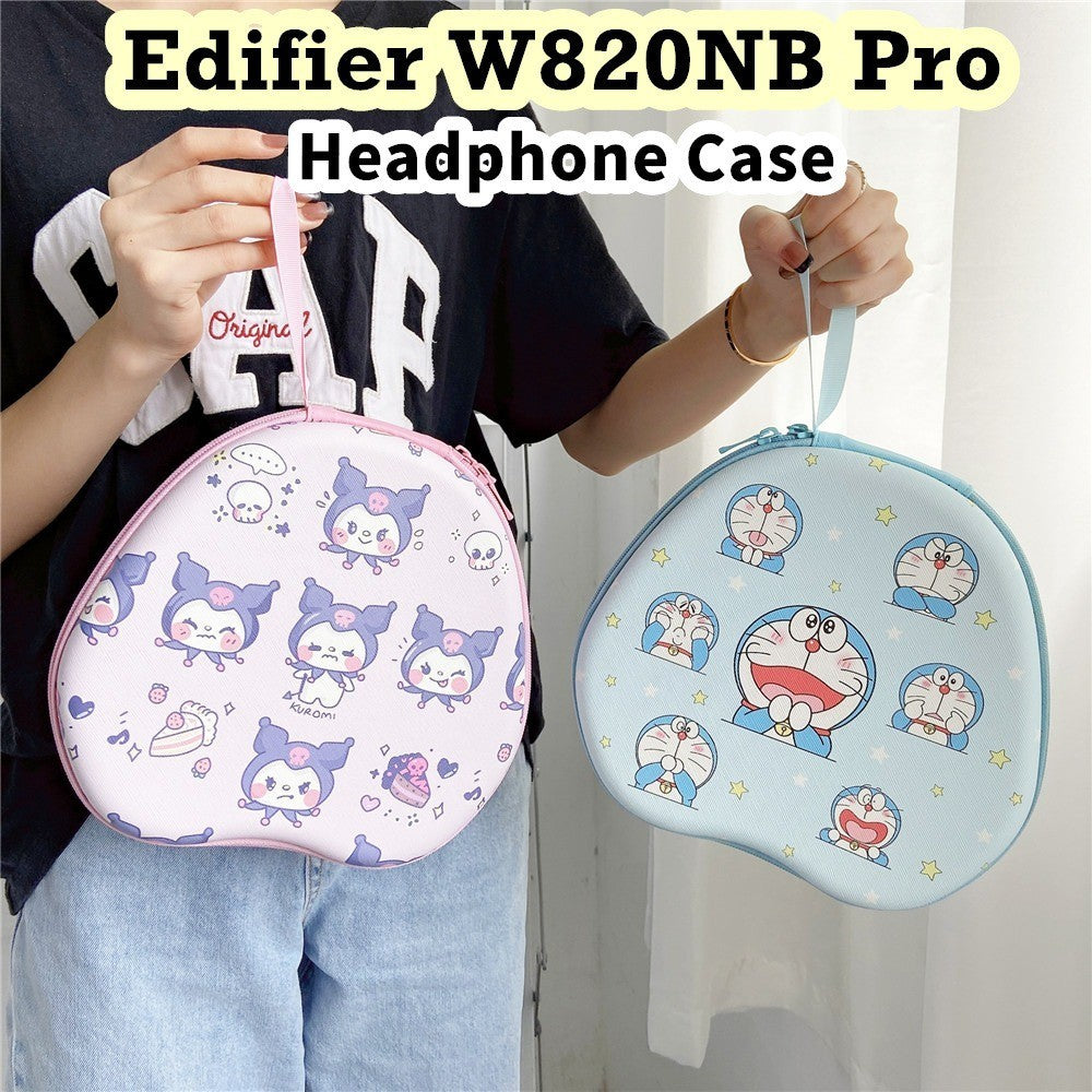 For Edifier W820NB Pro Headphone Case Cartoon Creative Patterns Headset Earpads Storage Bag Casing Box