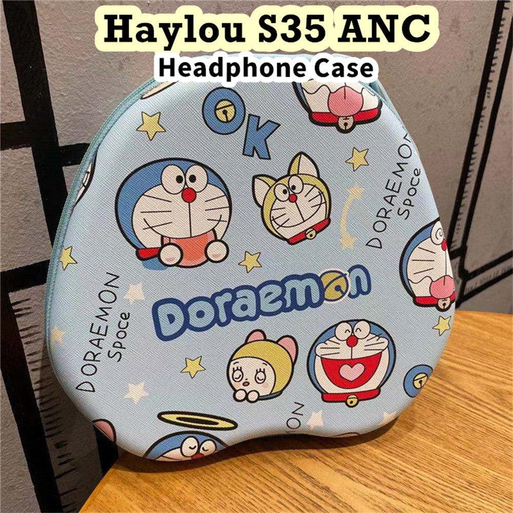 For Haylou S35 ANC Headphone Case Cartoon Creative Patterns Headset Earpads Storage Bag Casing Box