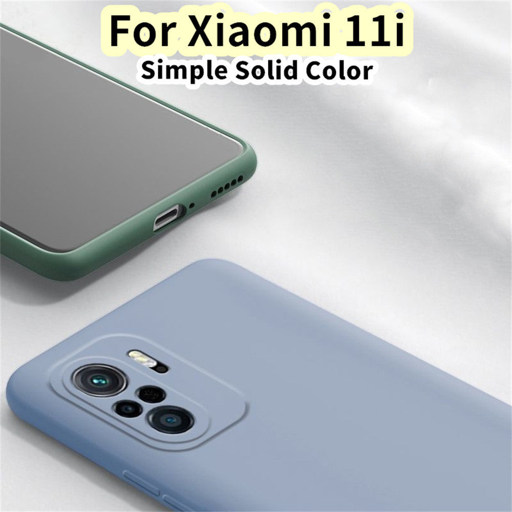 For Xiaomi 11i Cover Drop and wear resistant Silicone Full Case Classic Simple Solid Color Phone Case Cover