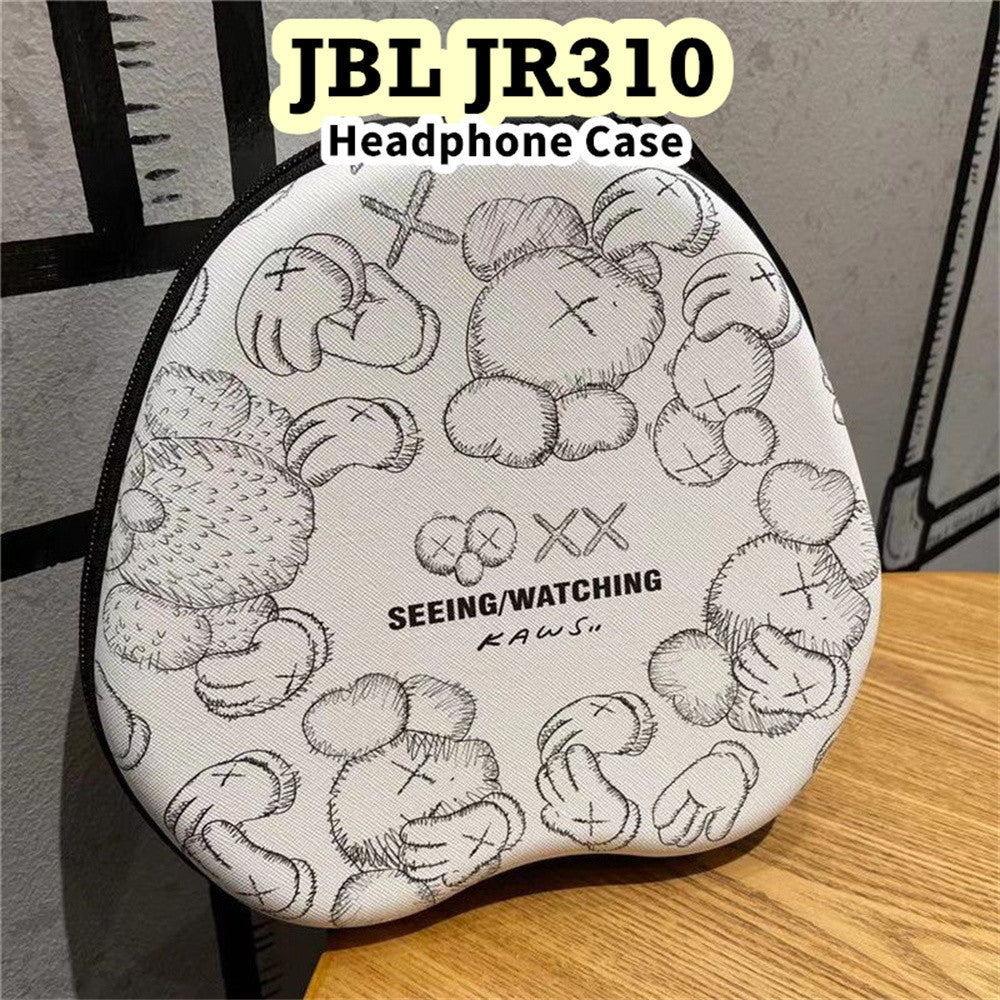 For JBL JR310 Headphone Case Cartoon Creative Patterns Headset Earpads Storage Bag Casing Box