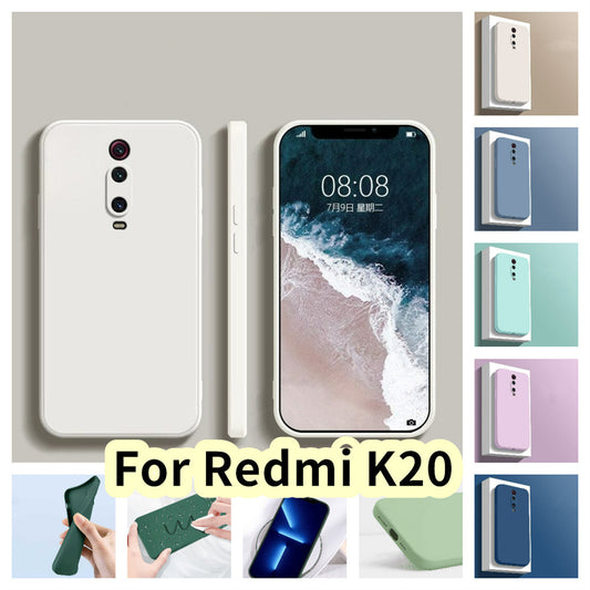 For Redmi K20 Cover Drop and wear resistant Silicone Full Case Classic Simple Solid Color Phone Case Cover