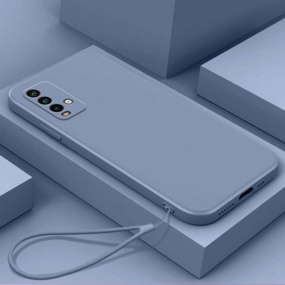 For Redmi 9T Cover Drop and wear resistant Silicone Full Case Classic Simple Solid Color Phone Case Cover