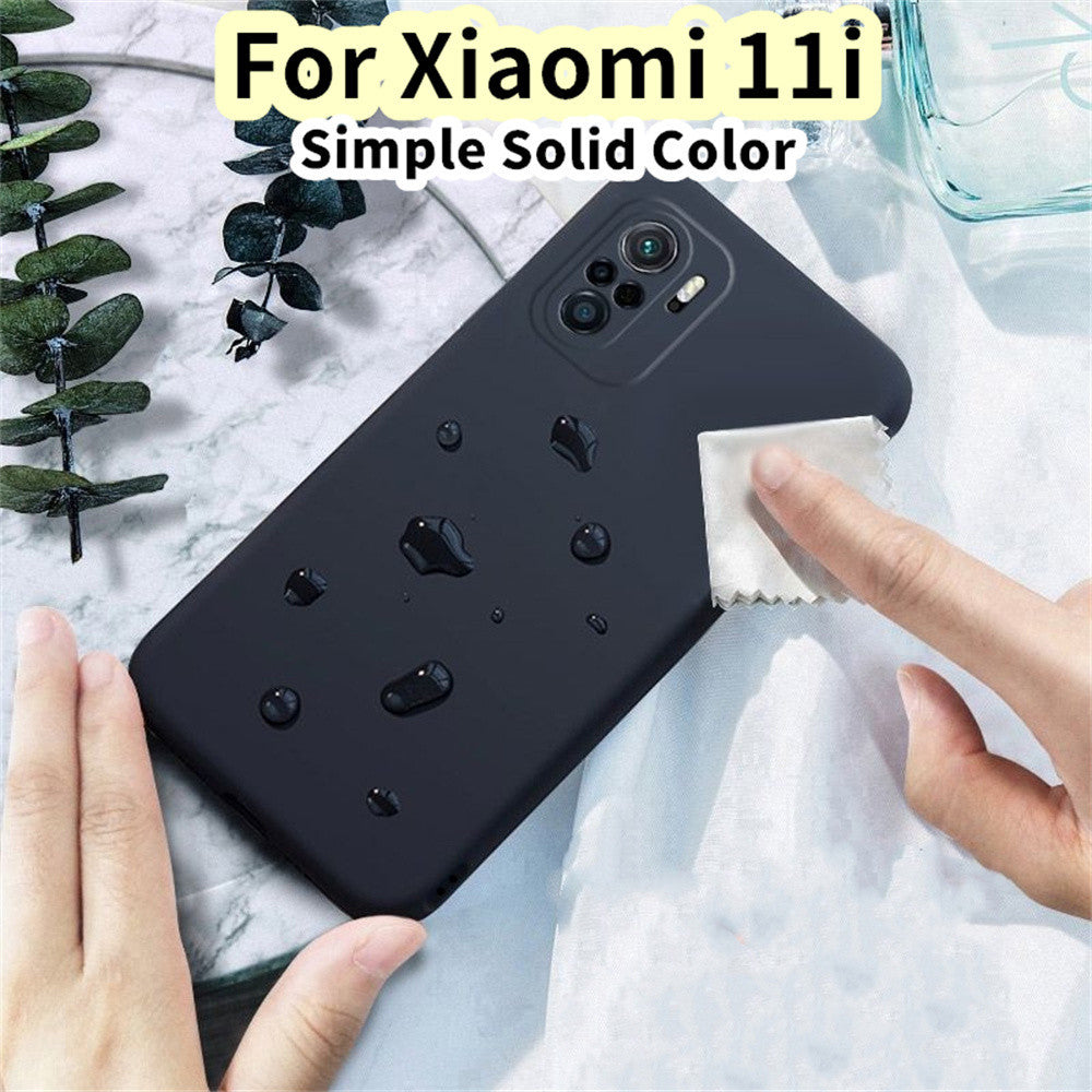 For Xiaomi 11i Cover Drop and wear resistant Silicone Full Case Classic Simple Solid Color Phone Case Cover