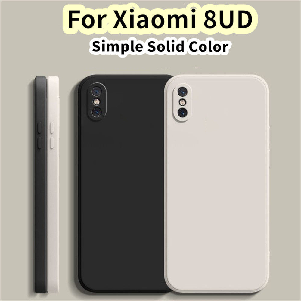 For Xiaomi 8UD Cover Drop and wear resistant Silicone Full Case Classic Simple Solid Color Phone Case Cover