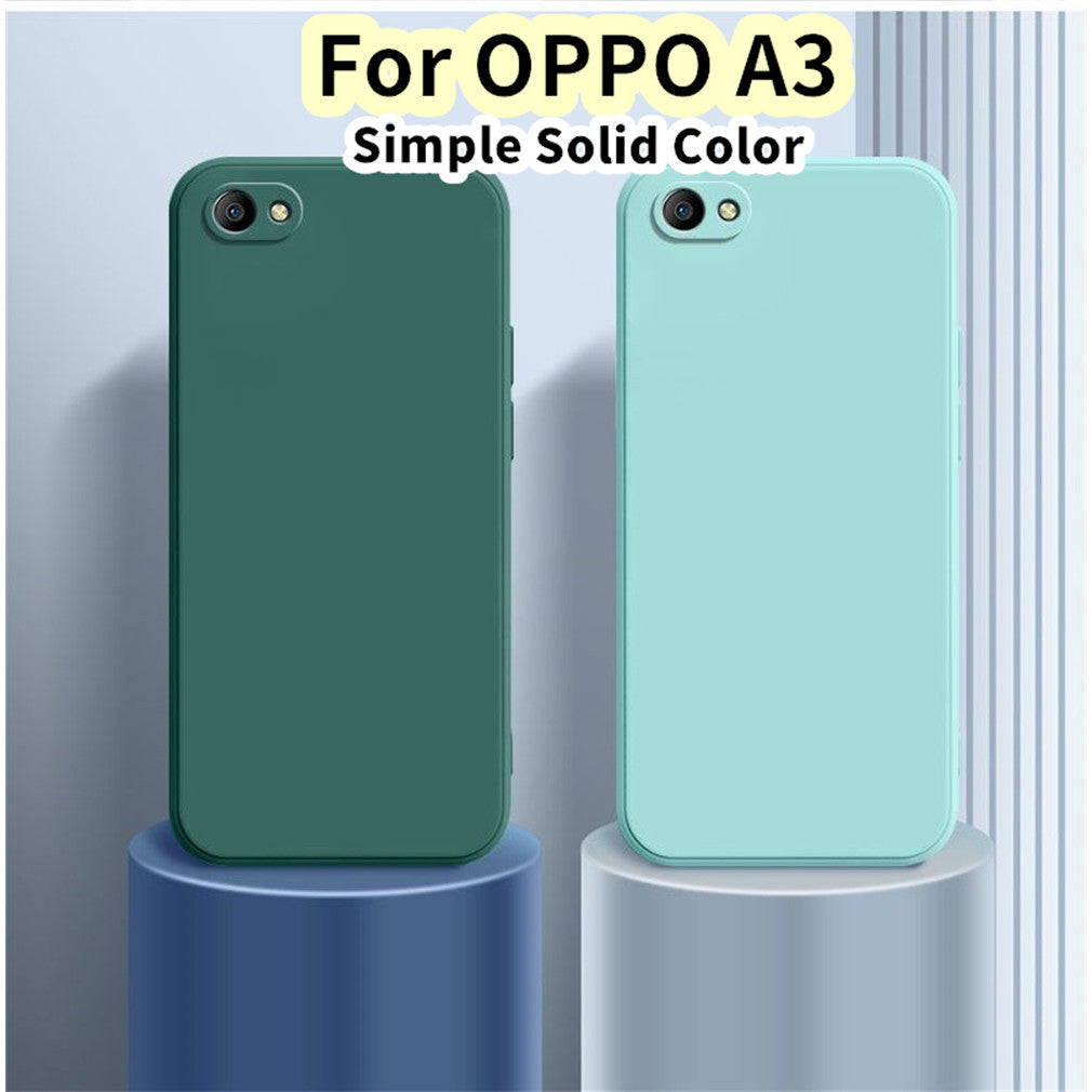 For OPPO A3 Cover Drop and wear resistant Silicone Full Case Classic Simple Solid Color Phone Case Cover