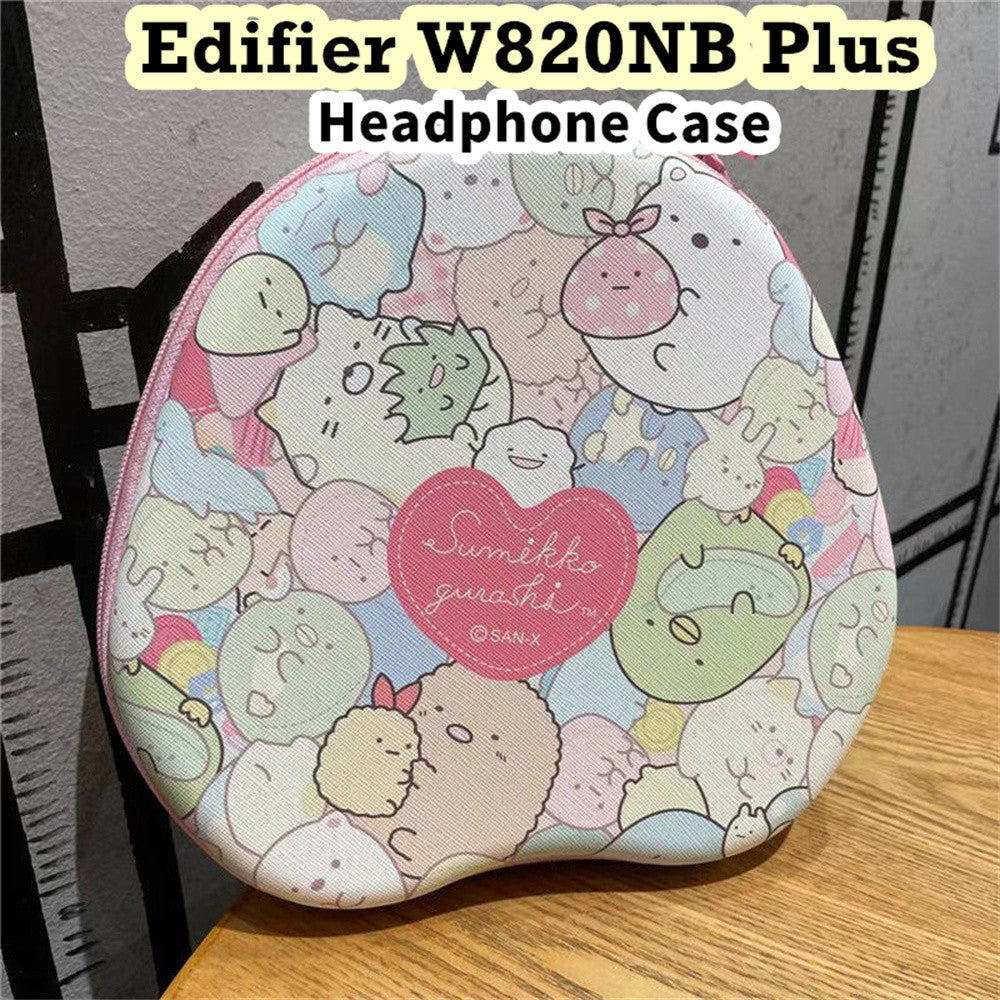 For Edifier W820NB Plus Headphone Case Cartoon Creative Patterns Headset Earpads Storage Bag Casing Box