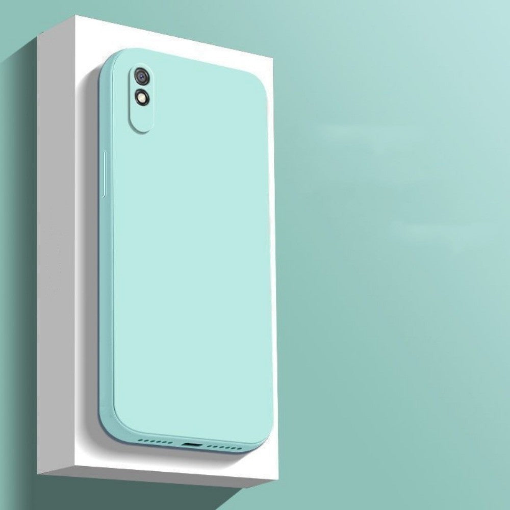 For Redmi 9A Cover Drop and wear resistant Silicone Full Case Classic Simple Solid Color Phone Case Cover