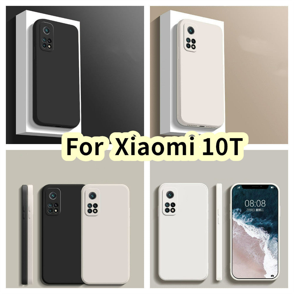 For Xiaomi 10T Cover Drop and wear resistant Silicone Full Case Classic Simple Solid Color Phone Case Cover