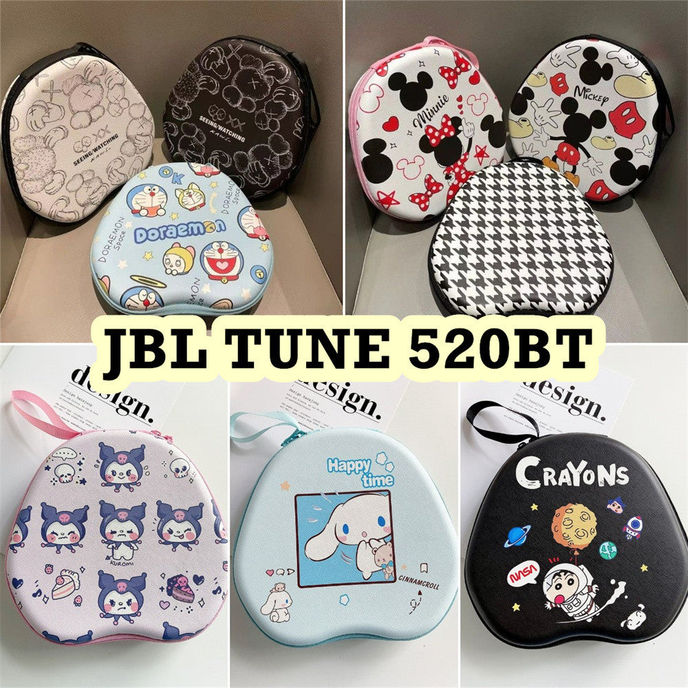 For JBL TUNE 520BT Headphone Case Cartoon Creative Patterns Headset Earpads Storage Bag Casing Box