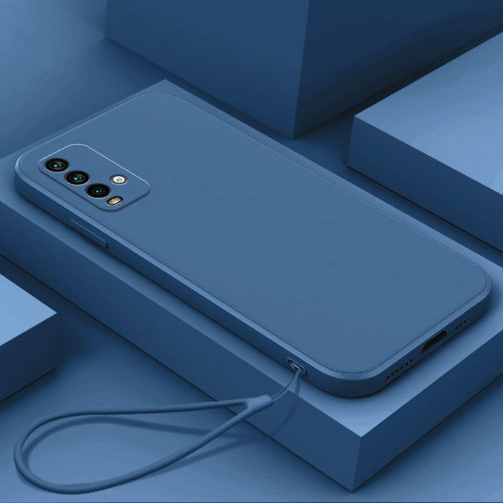 For Redmi 9T Cover Drop and wear resistant Silicone Full Case Classic Simple Solid Color Phone Case Cover