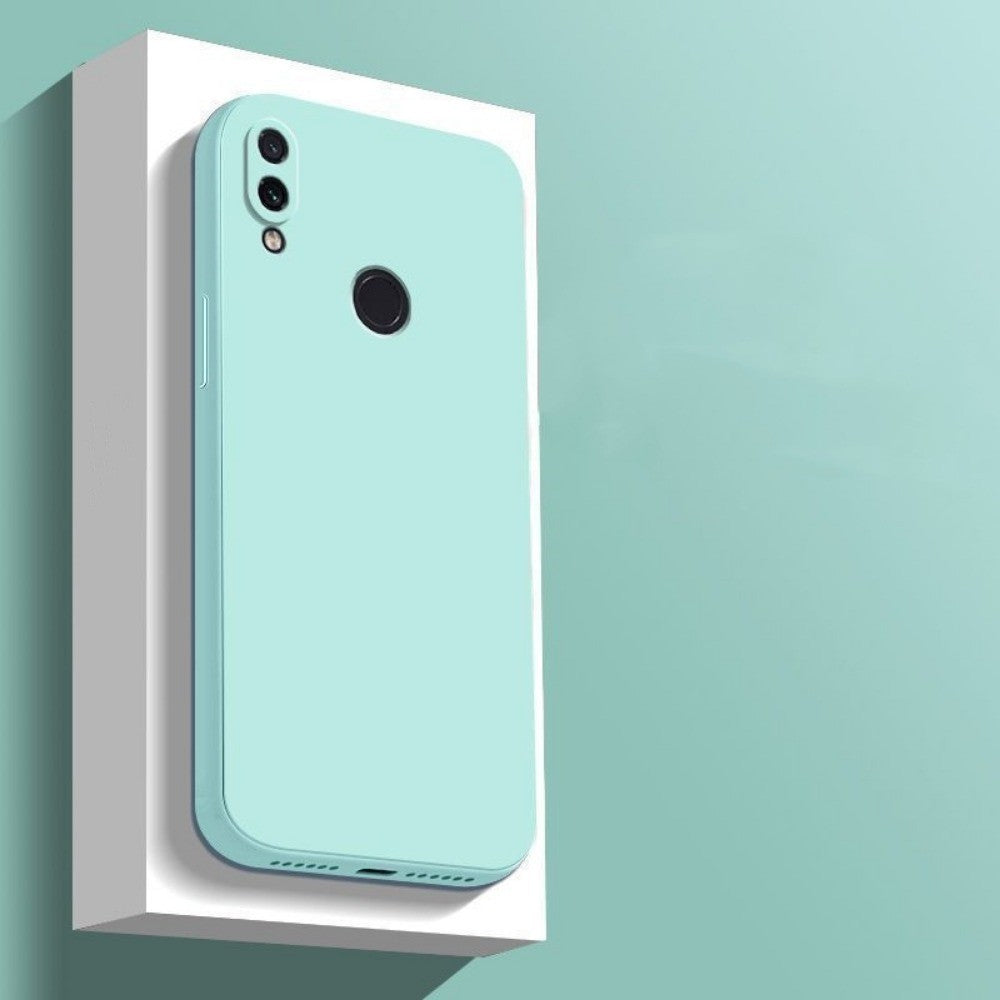 For Redmi Note 7 Cover Drop and wear resistant Silicone Full Case Classic Simple Solid Color Phone Case Cover